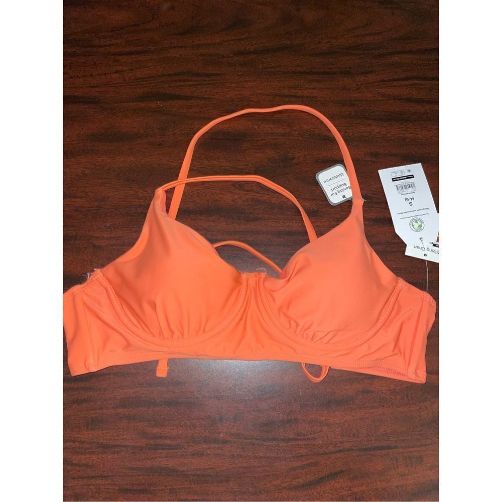 NWT Time and Tru Back Tie Bikini Top